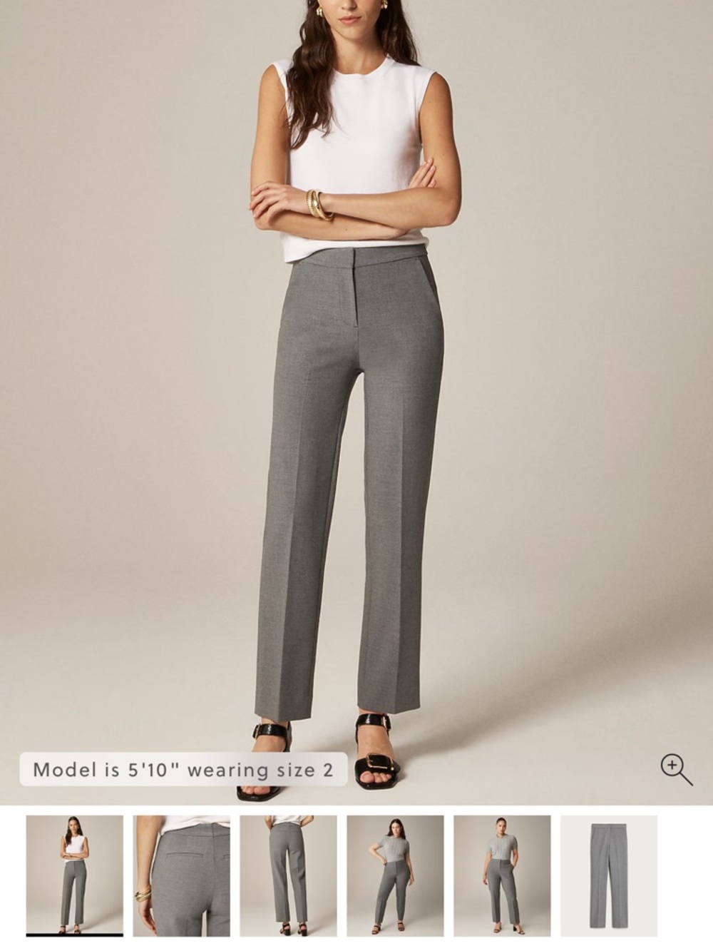 J Crew Kate Classic Straight-Leg Women's Dress Pants in Four Season Stretch 4R